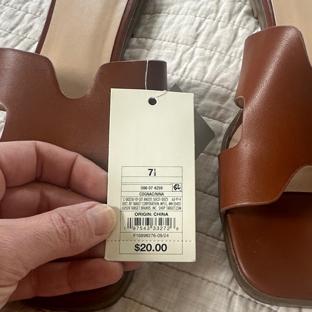 a new day Brown Slide Sandals - Picture 2 of 3